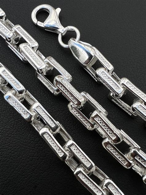 hermes link chain silver|hermes 14ky chunky box chain.